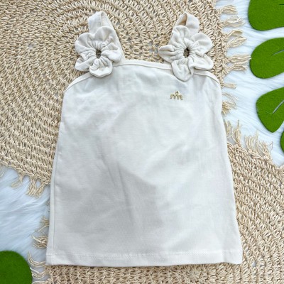 Conj Regatinha Off e Short Preto Floral